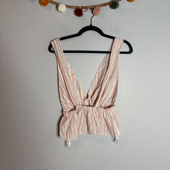 NWT Superdown striped linen blend tank - Picture 7 of 7